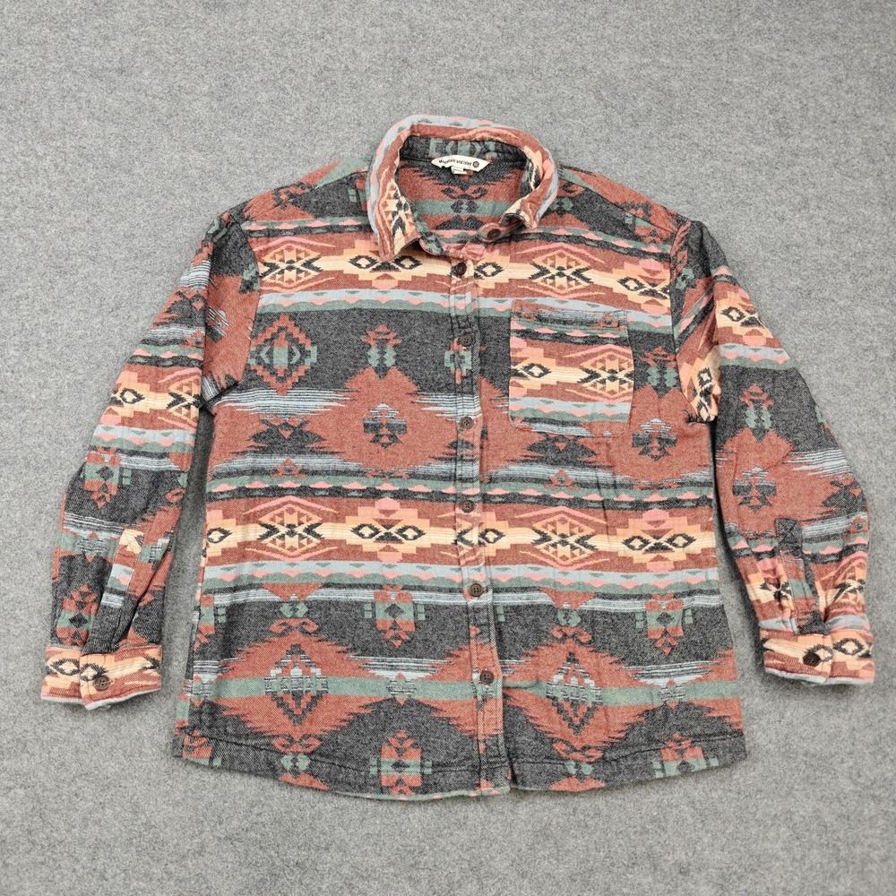 Mountain And Isles Shirt Womens Medium Multicolor Southwestern Button Up Casual